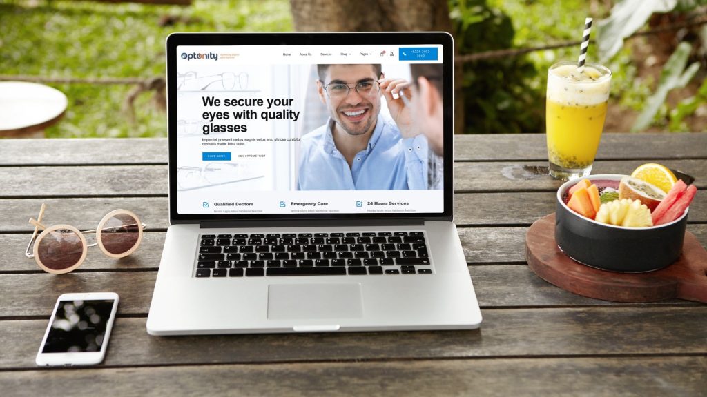 Página web para óptica